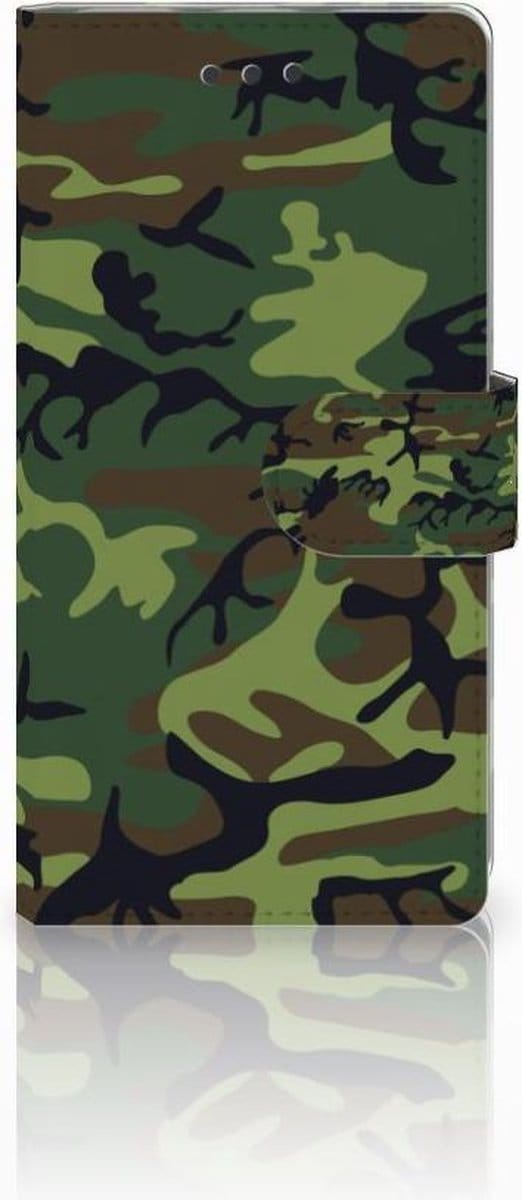 Huawei Ascend P8 Lite Telefoon Hoesje Army Dark