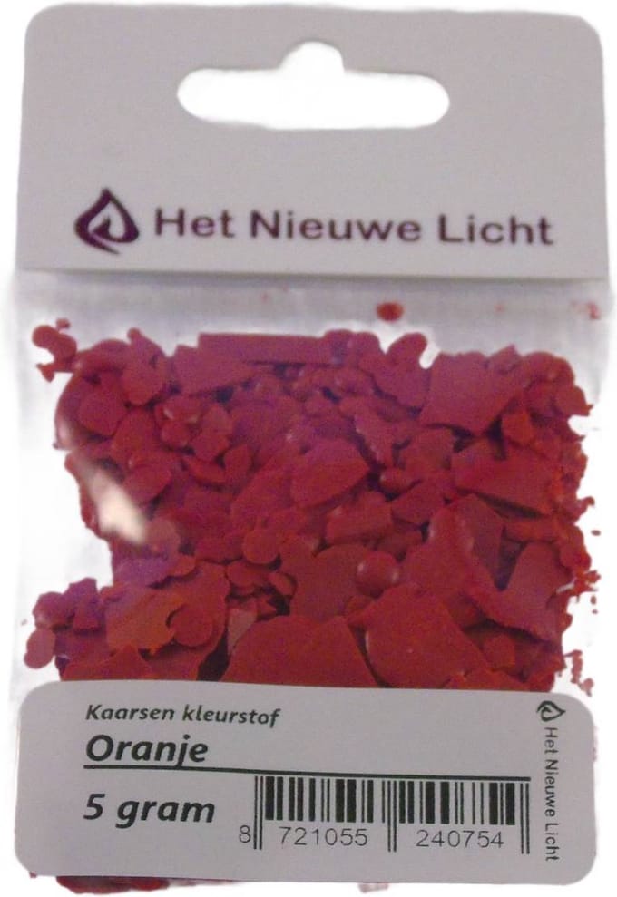 Het Nieuwe Licht ® - Kaarsen kleurstof - ORANJE - 5 gram