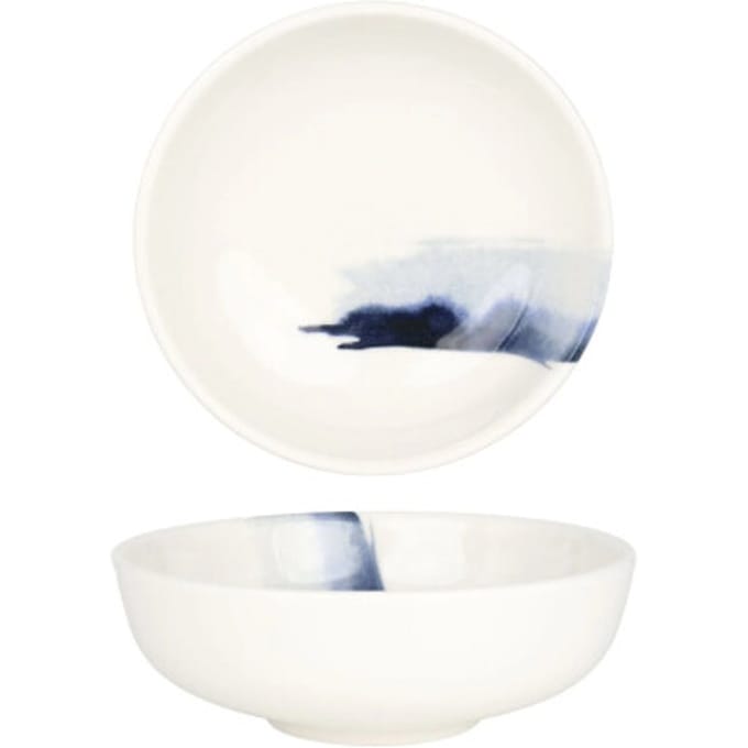 Bonna Kommetje - Blue Wave - Porselein - 14 cm (400cc) - set van 6