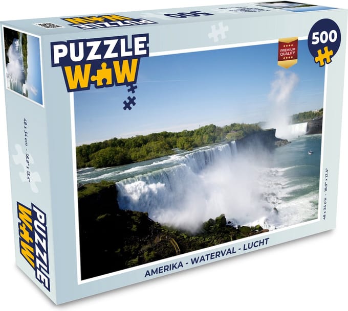 Puzzel Amerika - Waterval - Lucht - Legpuzzel - Puzzel 500 stukjes