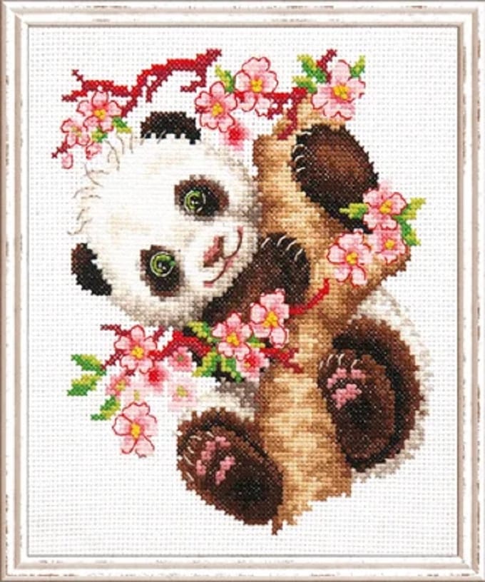 Borduurpakket Panda