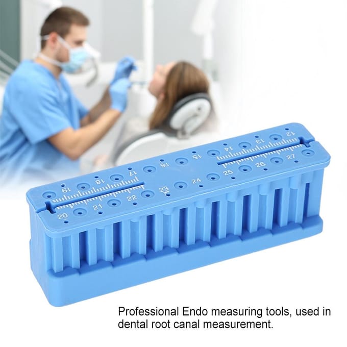 Tandheelkundige meetapparatuur, autoclaveerbare endodontische blokvijlen, instrument, liniaal, apparatuur gray