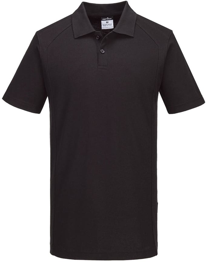 Portwest WX2 Poloshirt korte mouw CD812 - Zwart - M