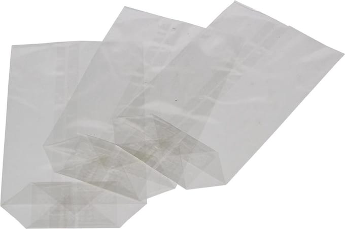 Cellofaanzak folia 95x160mm 10 stuks transparant | 10 stuks