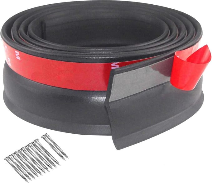 Garagedeur Afdichting 3 Meter Rubber - Weerbestendige Onderste Afdichtingsstrip voor Garage