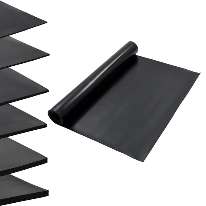 vidaXL - Vloermat - Zwart - 1,2 - x - 5 - m - Rubber