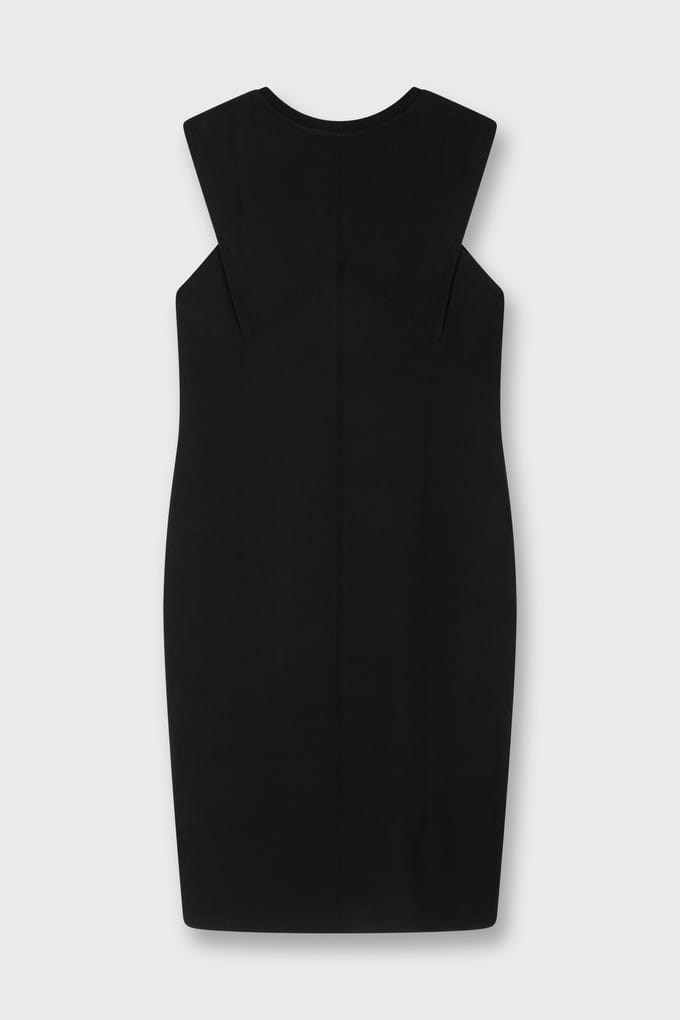 10DAYS Easy Sleeveless Dress Black Maat: S | Midi Jurken Outlet | Dames | Zwart