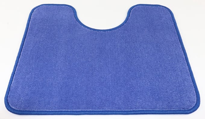 PRIMA - WC mat - Britt - lavendel blauw - 50x60cm - uitsparing 21cm