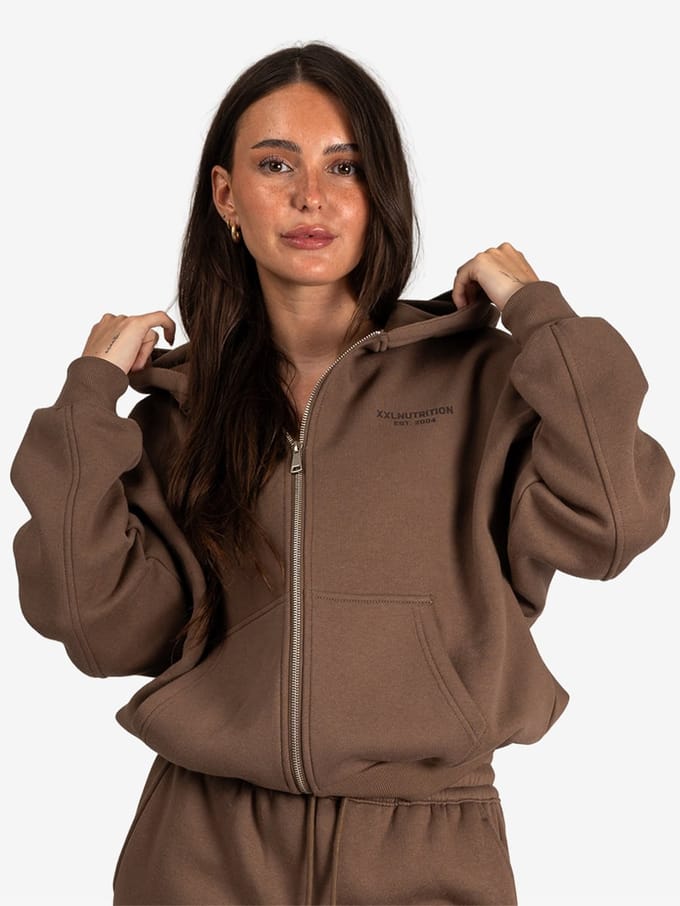 XXL Sportswear Athleisure Jacket - Mocca Bruin M