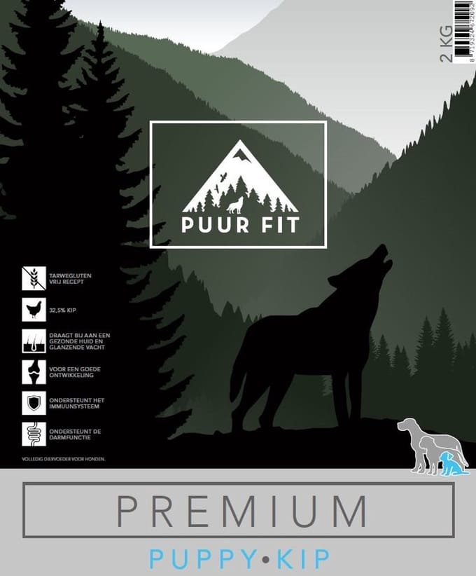 Puur Fit Premium Puppy Kip Klein 4 kilo