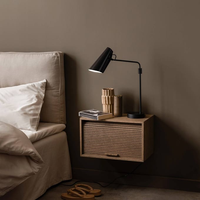 Northern Birdy swing Tafellamp - zwart mat