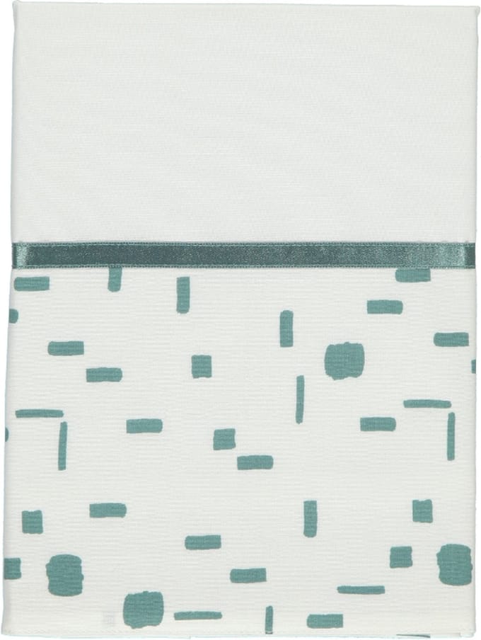 Briljant Baby Wieg Laken Art (met Bies) - 75x100 - Groen