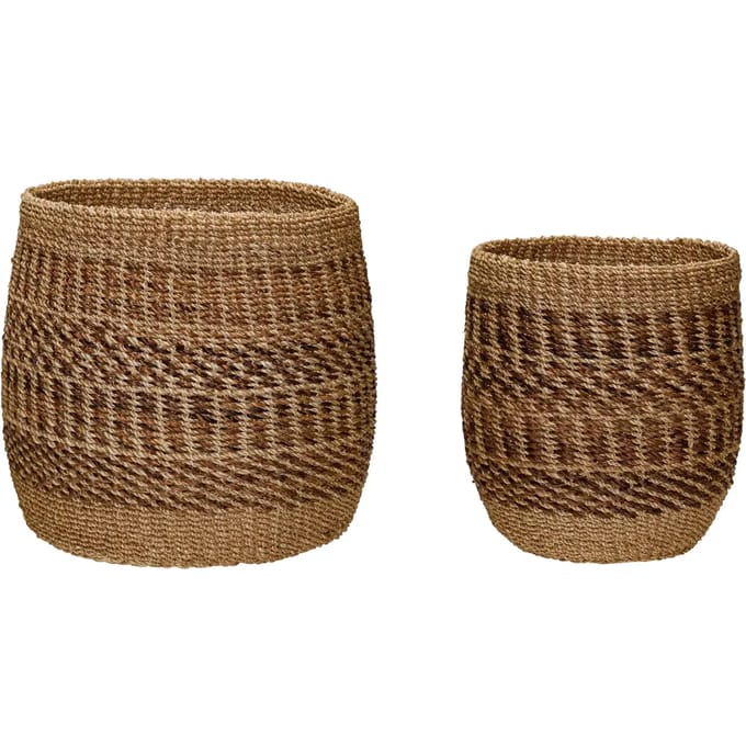 Opbergmand Hubsch Interior Ochre (x2)