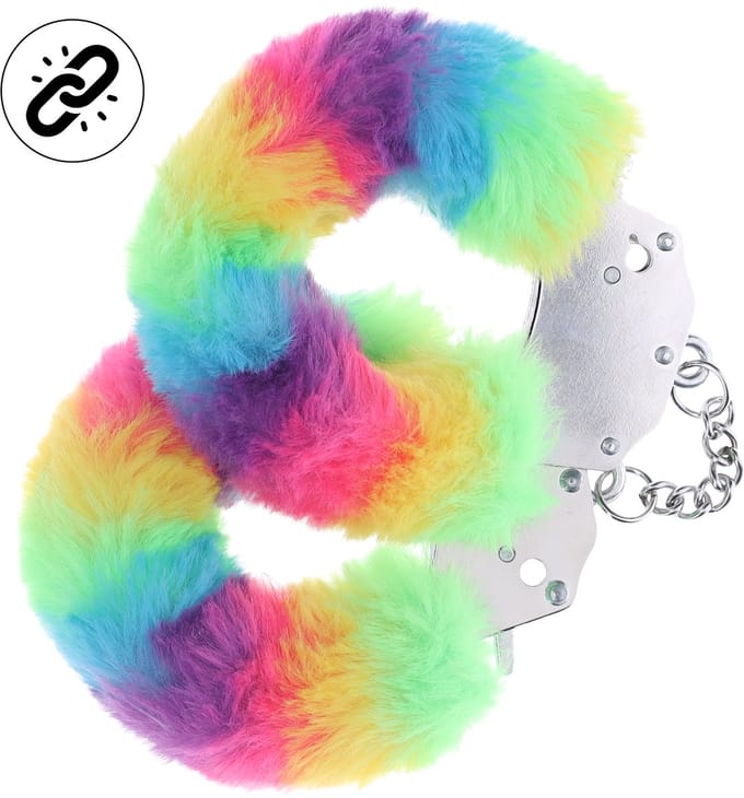 Ouch! by Shots Zware Fluffy Handboeien - 1 - Multicolor