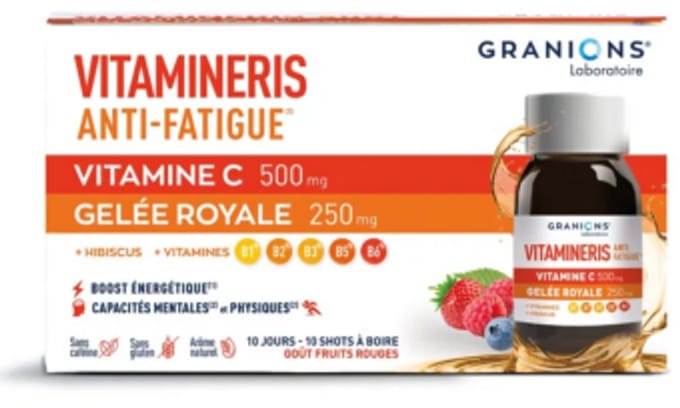 Granions Vitamineris Anti Fatigue| Vermoeidheid|Vitamine C| Vitamine b1 b2 b3 b5 b12|Energie Boost|