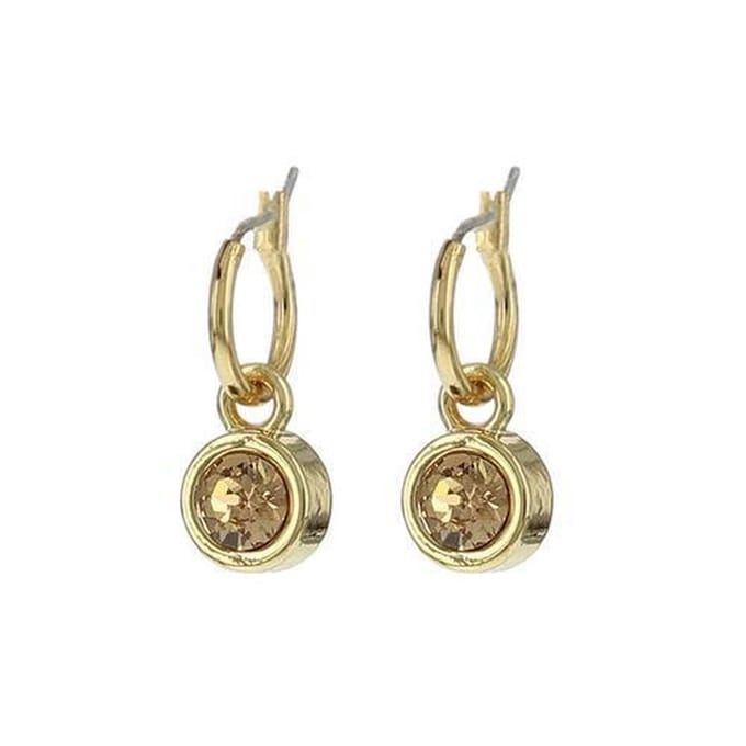 BIBA 80313 Oorhangers goud Light Colorado Topaz