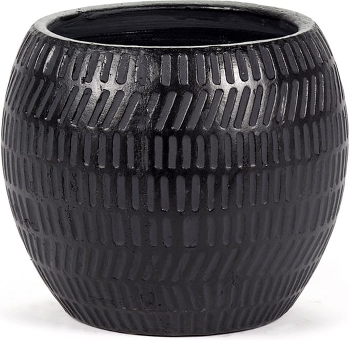 Serax Bloempot-Sierpot Zwart D 16.5 cm H 13 cm