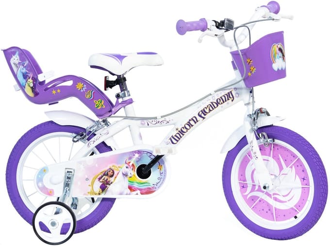 Dino Bikes Kinderfiets Unicorn Academy 12 inch