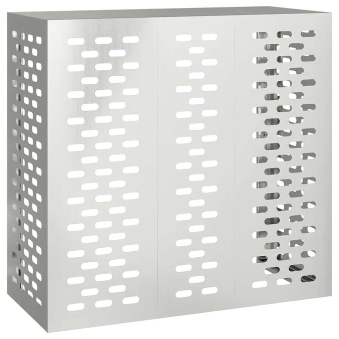 Housse de climatiseur Argent 110 x 50 x 105 cm Acier Galvanisé