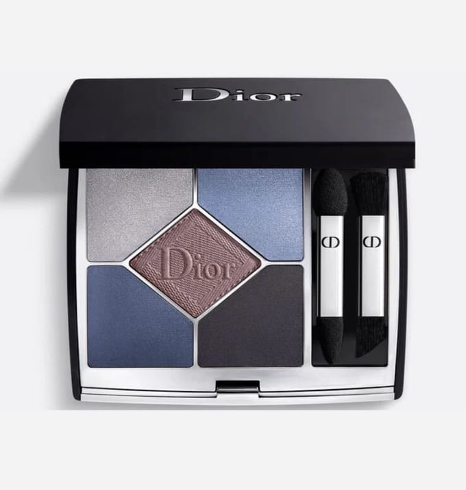 Dior 5 Couleurs Couture Oogschaduw, 189 Blue Velvet Mat, Parel, Shimmer