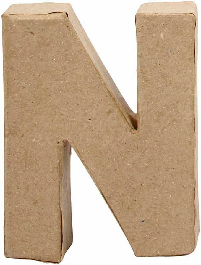 Creativ Company Letter Papier-mache Small - N