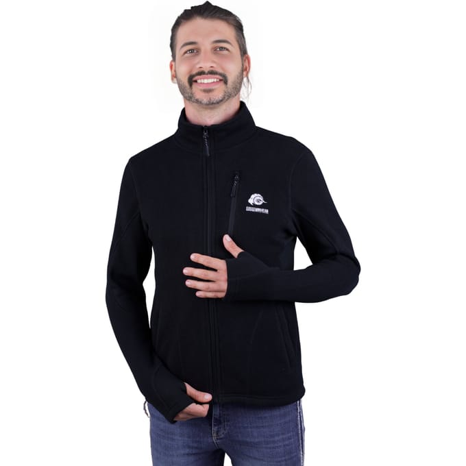 Heren Fusion Fleece Jacket Wandeljack Zwart