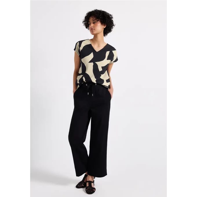 Shirt met structuurmix
