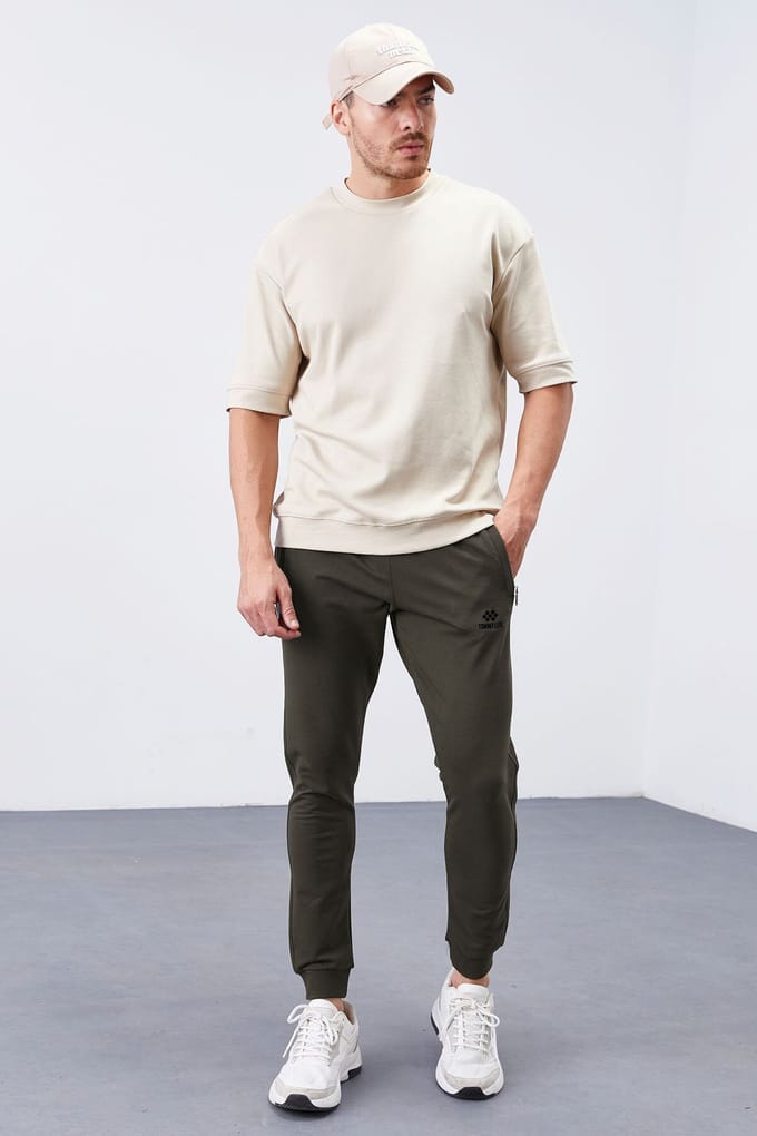 Heren Slim-Fit Fleece Trainingsbroek
