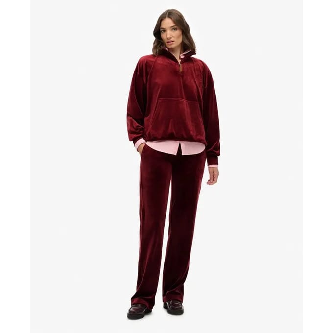 Dames sweatvest van velours Superdry Country Club