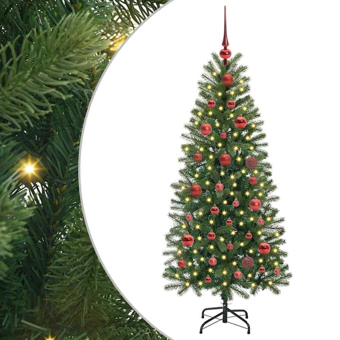 vidaXL - Kunstkerstboom - Groen - 150 - cm - PE - en - PVC