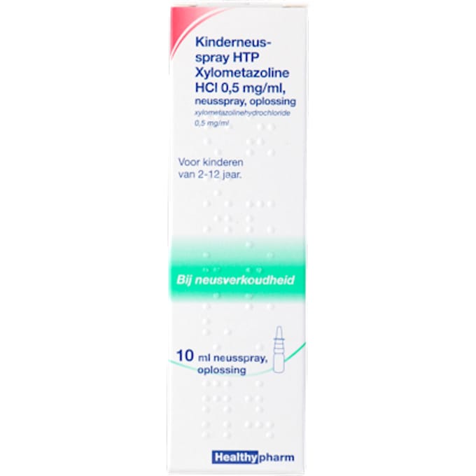 Healthypharm Kinder Neusspray Xylometazoline HCL 0,5 mg/ml - 1 x 10 ml