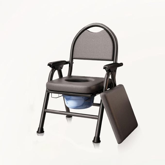 Commode Stoel - Toiletstoel - Thuiszorg - Stapelbaar - 400 kg draagkracht
