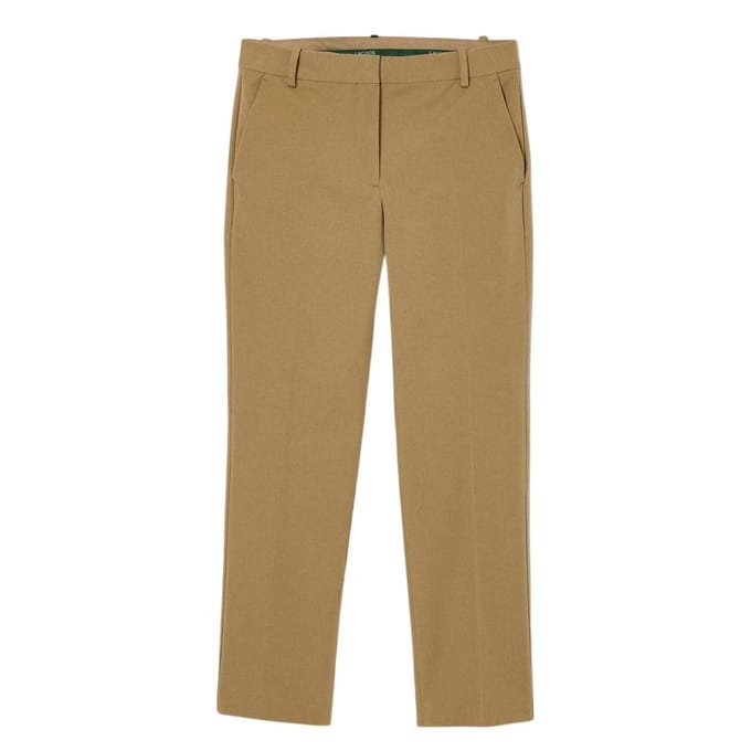 Lacoste Dames/dames broek met rechte pijpen (Beige)