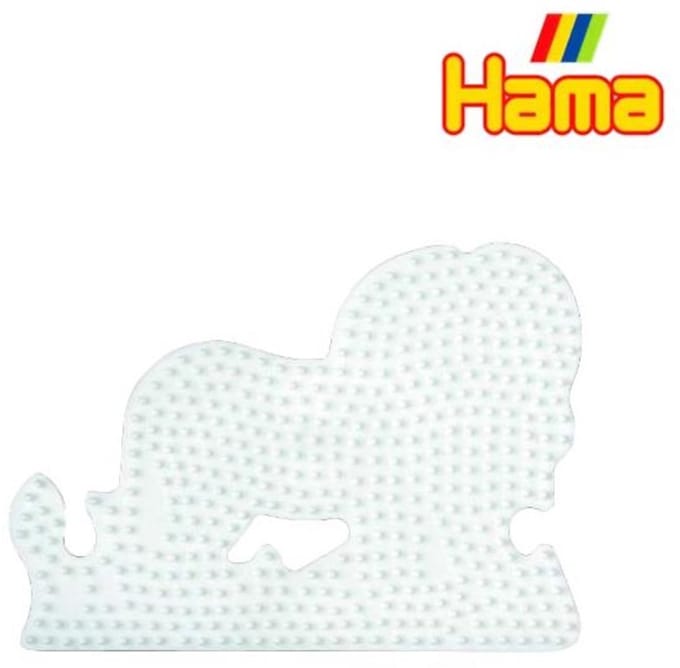 Hama Strijkkralen Grondplaat Leeuw Wit