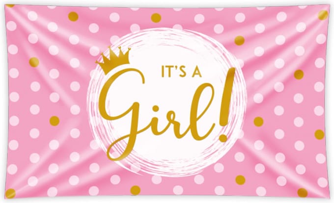 XXL flags - It's a girl !