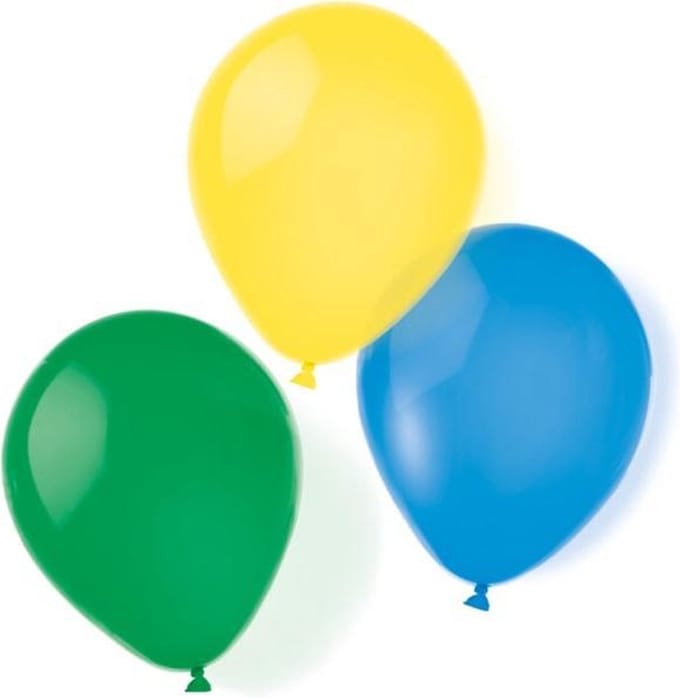 8 Latex Ballonnen "Metallic" Assorti 22.8 cm