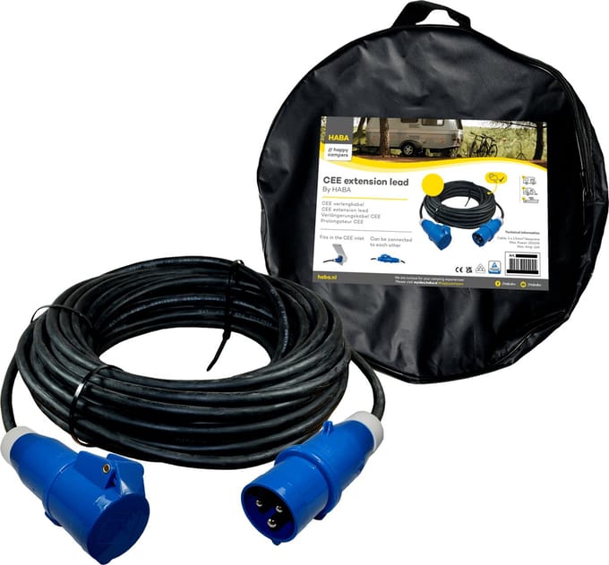 Habba - Euro verlengsnoer 20 meter 3×2.5mm²