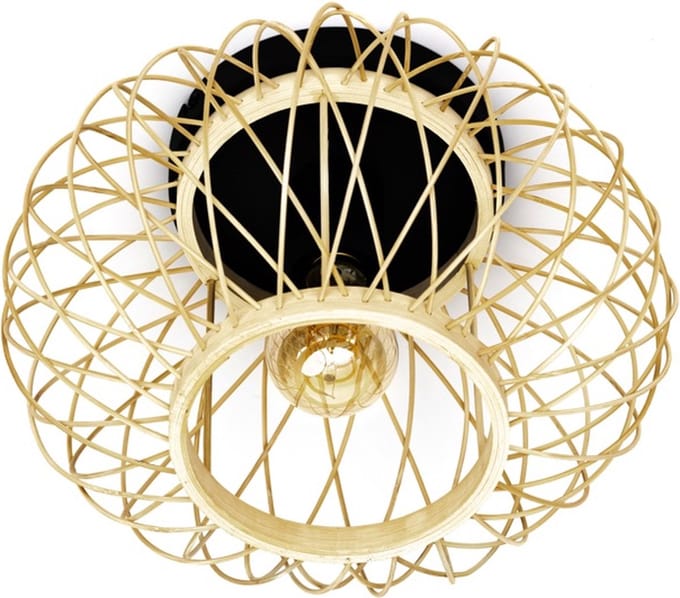 ETH Norah plafonniere rattan dia.30cm excl.1 x E27