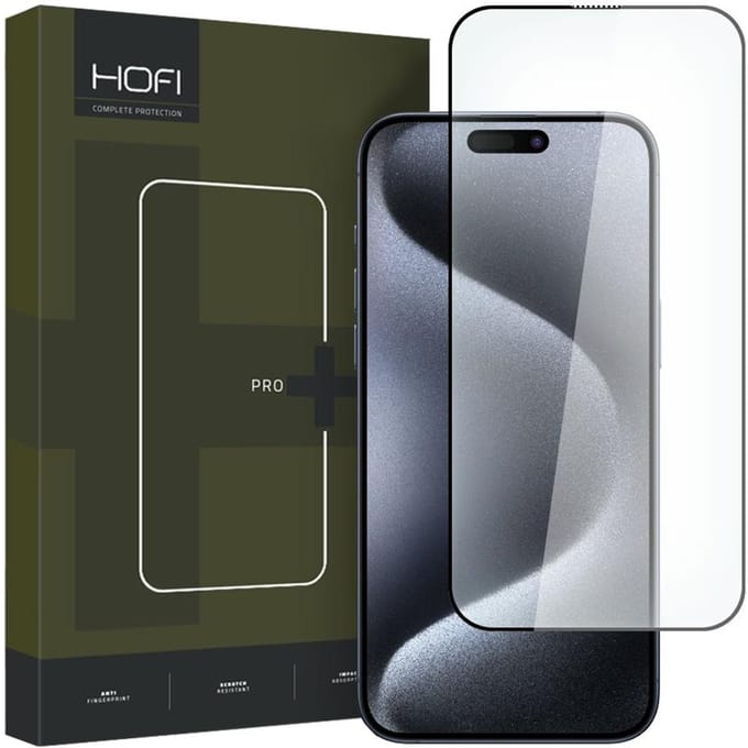 GEHARD - GLAS - HOFI GLAS PRO+ IPHONE - 15 - PRO - ZWART