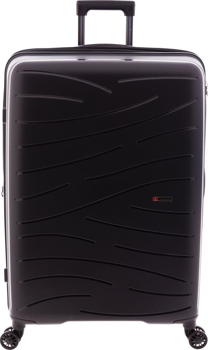 Gladiator Flow Grote Koffer - 74 cm - 105/115 liter - Expandable - Zwart