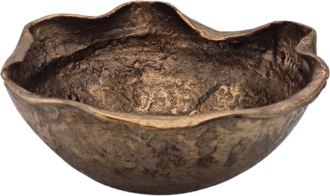 Deco4yourhome® - Fruitschaal - Schaal - Goud - Gold - Black - 29cm - Zoë