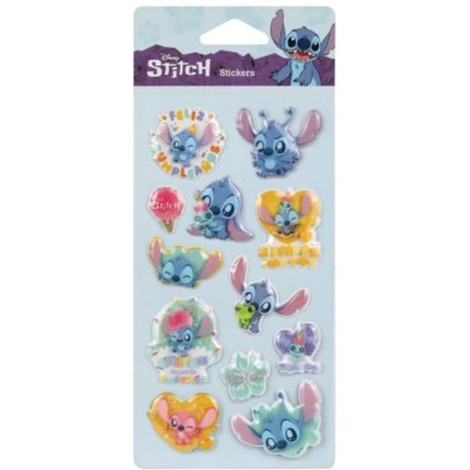 Stitch pastel stickers pop-up, colour