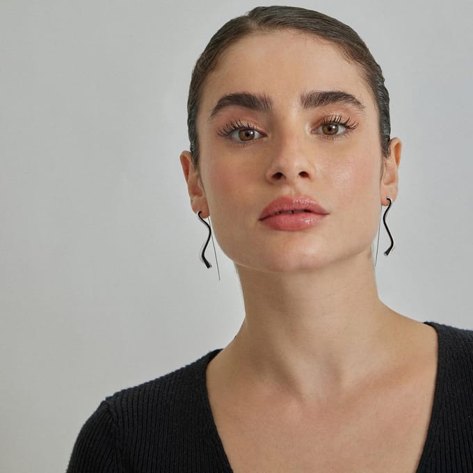 Luxenter Alio oorbellen met gerhodineerde afwerking