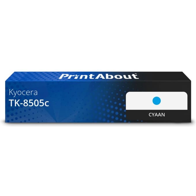 PrintAbout huismerk Toner TK-8505c Cyaan Geschikt voor Kyocera