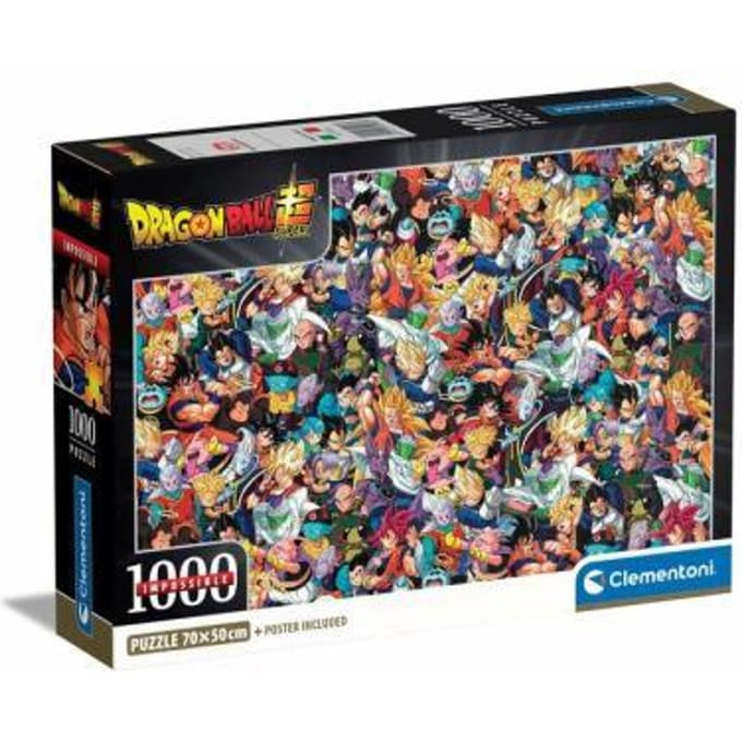 Clementoni - Puzzel - 1000 stukjes - Dragon Ball Super - Impossible - met poster - vanaf 14 jaar