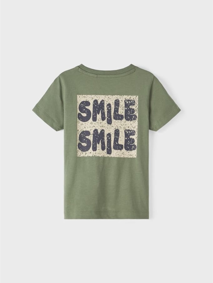 Name it t-shirt jongens - groen - NMMflorian - maat 80