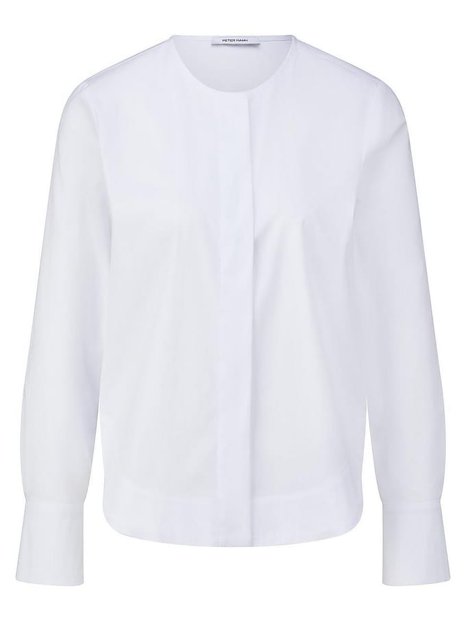 Lange blouse Van Peter Hahn wit