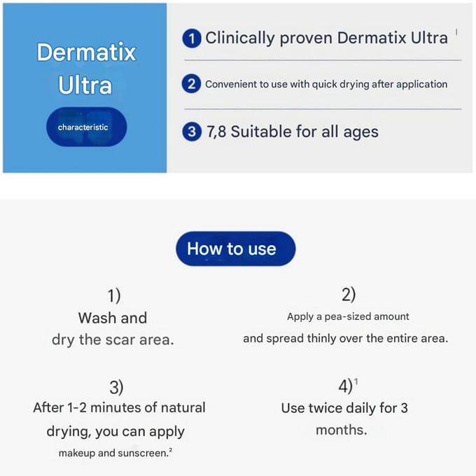 Dermatix Ultra Gel, 1 stuk, 7g Littekenverminderend white