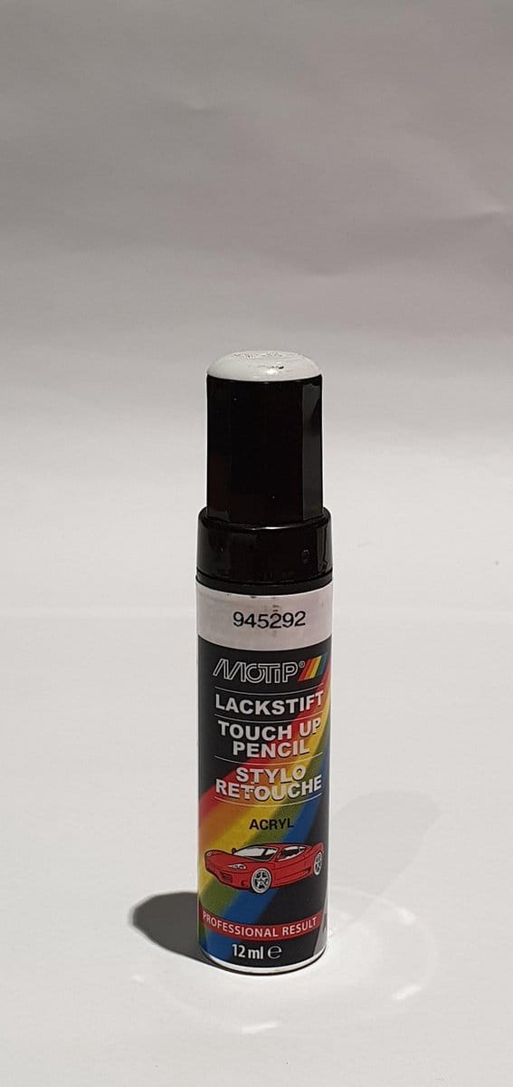 Motip  - Auto lakstift 945292 - Wit - 12 ml - effen