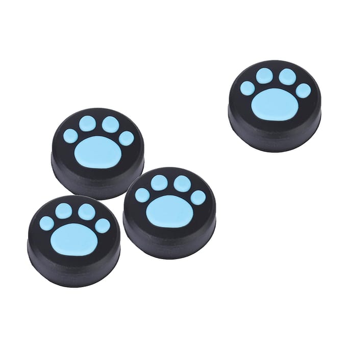 4 PIÈCES Joystick en Silicone pour PS3PS4 Grips de Pouce Capuchon de Protection de Rocker pour Switch Pro (Bleu) bleu